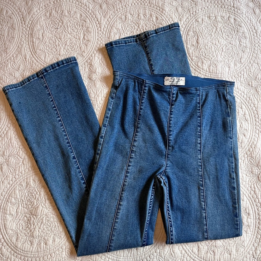 We The Free Blue Flare Jeans